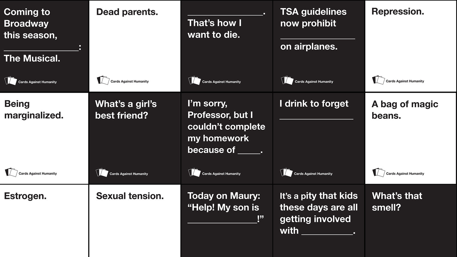 cards against humanity card list